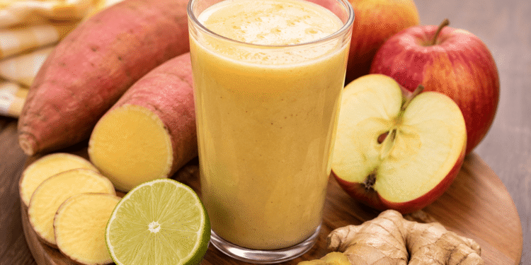 Por que devemos colocar batata-doce e maçã no liquidificador?