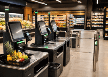 Supermercados adotam nova forma de atendimento sem operadores de caixa