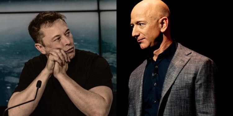 Enquanto Elon Musk levou prejuízo financeiro, Jeff Bezos doa fortuna de US$ 7 bilhões