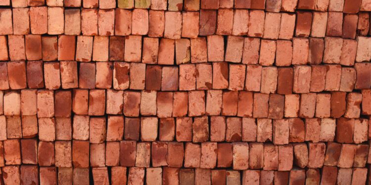 Tijolo comum bloco concreto material