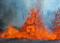 Erupção vulcânica ocorrida provocou chamado