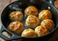 Faça pão queijo frigideira poucos