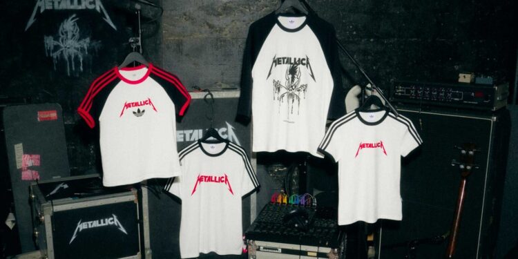 Metallica adidas unem coleção inspirada