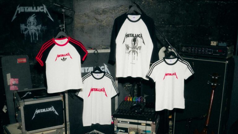 Metallica adidas unem coleção inspirada