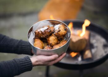 Bolinho chuva air fryer fica
