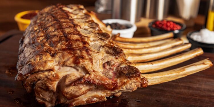 Temperar costelinha porco assar deixar