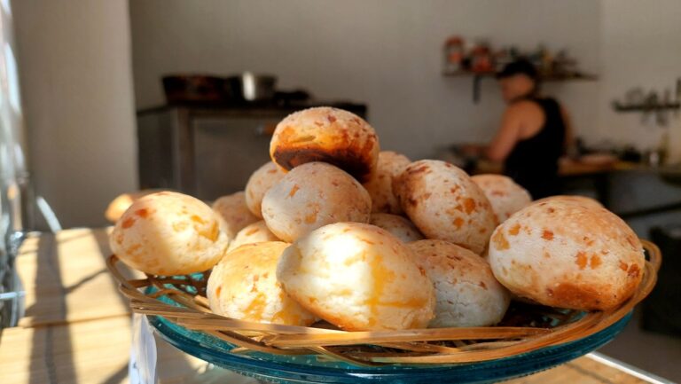 Pão queijo fit air fryer