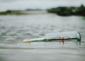 Voluntário mergulha lago procura garrafas