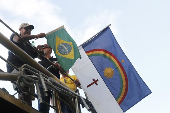 A manifestao aconteceu em Boa Viagem, Zona Sul do Recife. Foto: Ricardo Fernandes/DP/D.A Press - 