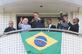 O presidente Jair Bolsonaro visita seu Carlos, 96 anos, Ex-Combatente da 2 Guerra Mundial, nesta quarta - feira (11). Foto: Antnio Cruz / Agncia Brasil - ANTNIO CRUZ / AGNCIA BRASIL