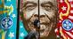 Um homem passa por uma pintura de parede representando o cantor, guitarrista e compositor brasileiro Gilberto Gil no Rio de Janeiro, Brasil, NESTA BH. Foto: David GANNON / AFP. - DANID GANNON / AFP