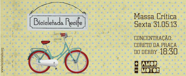 Bicicletada Recife/Divulgação Bicicletada Recife/Divulgação
