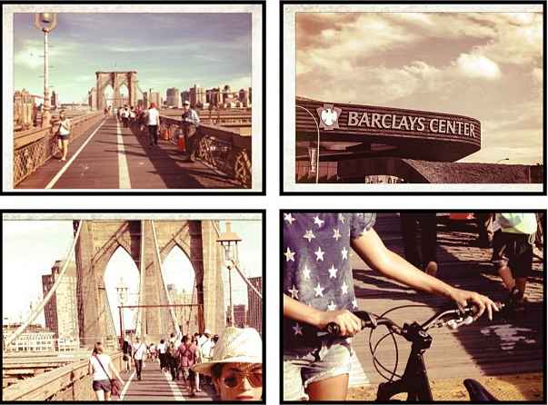 A cantora cruzou a Brooklyn Bridge, trajeto muito utilizado por ciclistas de Nova York. Foto: Reprodução/Instagram (Reprodução/Instagram) A cantora cruzou a Brooklyn Bridge, trajeto muito utilizado por ciclistas de Nova York. Foto: Reprodução/Instagram (Reprodução/Instagram)