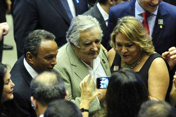 O presidente do Uruguai, José Mujica, é um dos líderes mundiais que participa da solenidade de posse no Congresso. Foto: Laycer Tomaz/Câmara dos Deputados O presidente do Uruguai, José Mujica, é um dos líderes mundiais que participa da solenidade de posse no Congresso. Foto: Laycer Tomaz/Câmara dos Deputados