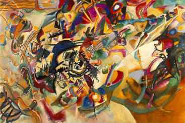 "ComposiÃ§Ã£o VII", de Wassily Kandinsky. CrÃ©dito: WikipÃ©dia/ReproduÃ§Ã£o