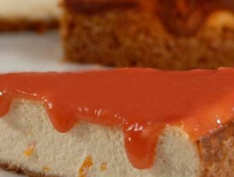 A base do cheesecake é de biscoito diet. Foto: Tal e Qual/Divulgação A base do cheesecake é de biscoito diet. Foto: Tal e Qual/Divulgação