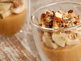 O creme crocante é distribuído em copinhos. Foto: Tal e Qual/Divulgação O creme crocante é distribuído em copinhos. Foto: Tal e Qual/Divulgação