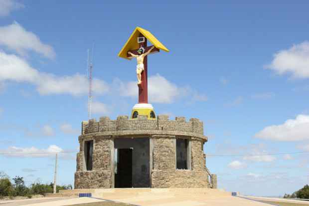 Cristo do Magano  um dos pontos tursticos do Agreste de Pernambuco. Foto: Secretaria de Turismo de Garanhuns/Divulgao