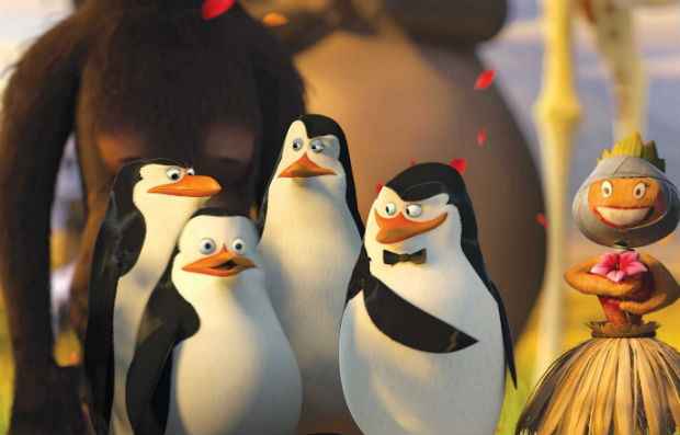 Longa "Os Pinguins de Madagascar" foi uma das apostas do estdio para este ano. Crdito: DreamWorks/Divulgao