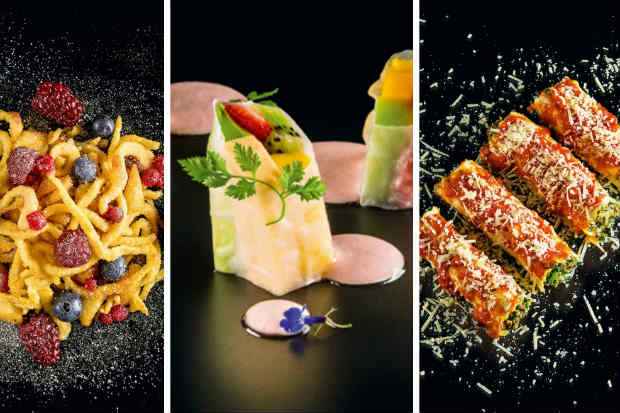 Apfelspätzle, Canelone de Frutas Frescas e Canelone de Carne estão entre as sugestões. Foto: Mauro Holanda/Divulgação Apfelspätzle, Canelone de Frutas Frescas e Canelone de Carne estão entre as sugestões. Foto: Mauro Holanda/Divulgação