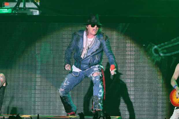 Axl Rose durante show no Recife em abril de 2014. Crdito: Nando Chiapetta/DP/D.A Press