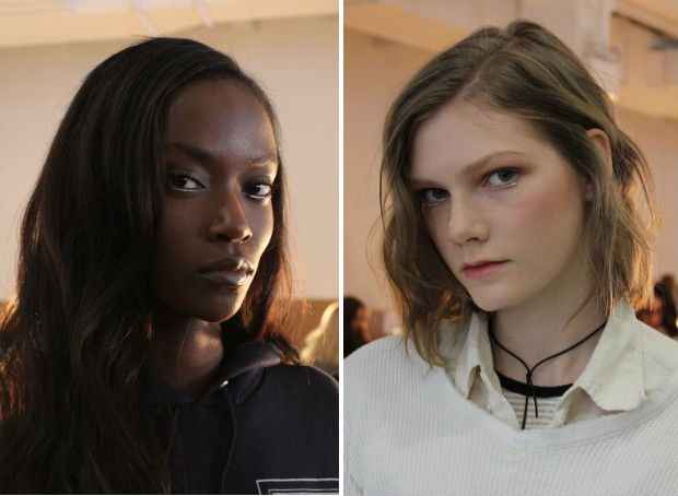 Cerca de mil cristais foram usados nos bastidores dos desfiles. Foto: mbfashionweek.com/new-york/Reprodução Cerca de mil cristais foram usados nos bastidores dos desfiles. Foto: mbfashionweek.com/new-york/Reprodução