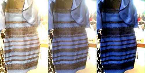 Debate sobre a verdadeira cor do vestido causou polmica na Internet. Foto: Reproduo
