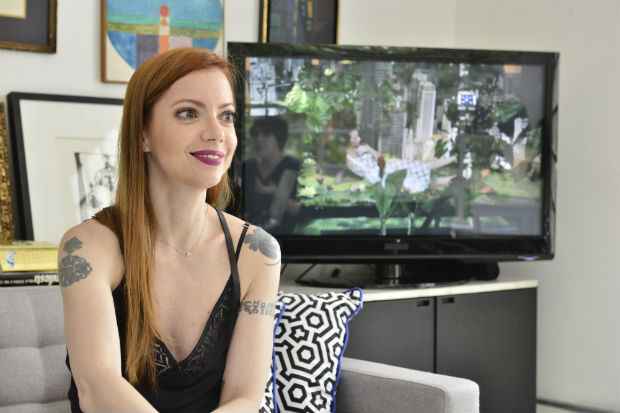 Julia concedeu entrevista na Casa Petiscos. Foto: João Sal/Divulgação Julia concedeu entrevista na Casa Petiscos. Foto: João Sal/Divulgação