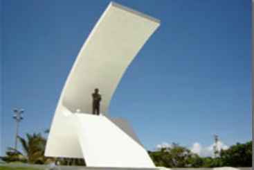 Memorial Teotnio Vilela  o monumento mais famoso do estado de Alagoas. (Ibram/Divulgao)