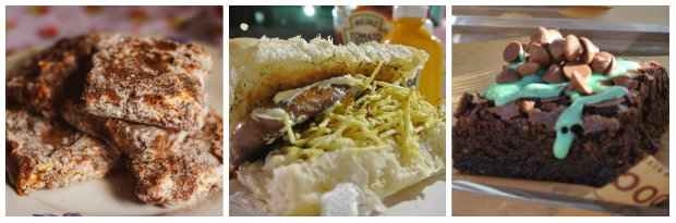 Palha Italiana, Cachorro-quente e Brownie estarão disponíveis, cada um em vários sabores. Foto: Facebook/ Reprodução Palha Italiana, Cachorro-quente e Brownie estarão disponíveis, cada um em vários sabores. Foto: Facebook/ Reprodução