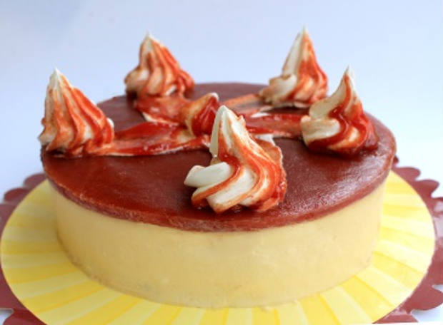 Cheese cake de goiaba faz parte do menu de bolos da casa. Foto: Casa dos Doces/ Divulgao