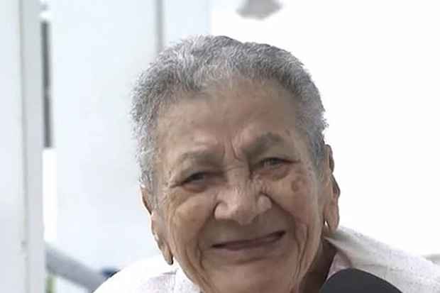 Baiana pode ser a mulher mais velha do mundo. Foto: TV Bahia/Reproduo