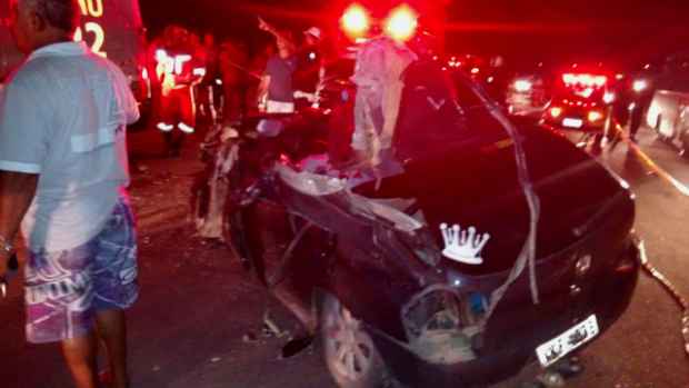 Batalho de Polcia Rodoviria foi acionado para identificar as causas do acidente. Fotos: WhatsApp/Cortesia