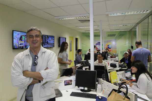 Hugo Esteves  destaque no "Balano Geral", da TV Clube. Crdito: Allan Torres/Esp. DP/D.A Press