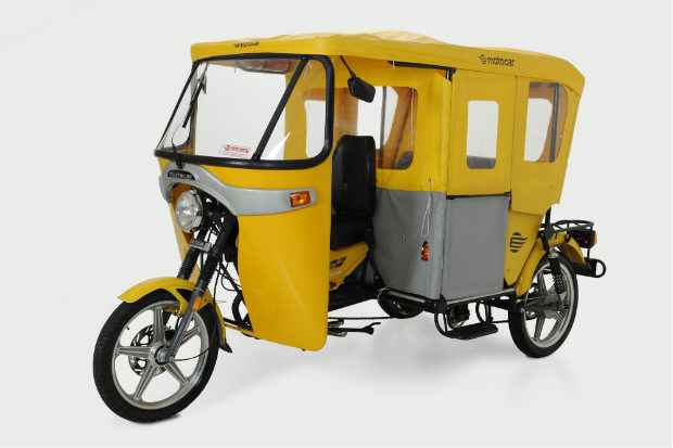Triciclo para transporte de pessoas e cargas ter trs modelos disponveis no mercado. Foto: Motocar/Divulgao