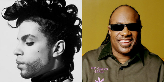 Prince e Stevie Wonder so tidos como cones da "black music" nos EUA. Crdito: Divulgao