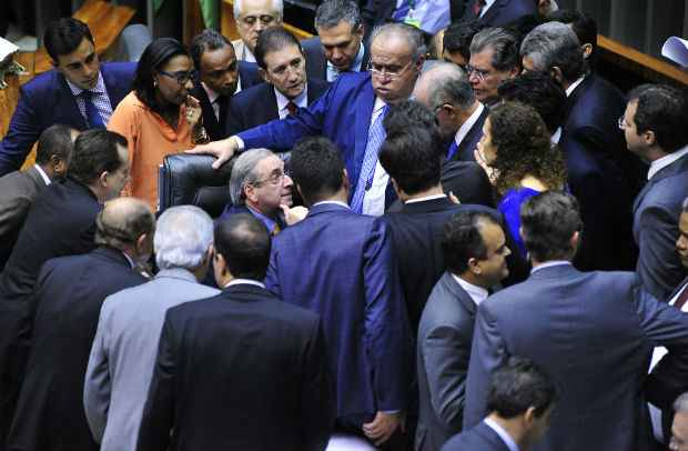 Cunha sofreu questionamentos dos colegas pela forma como conduz a Casa. Foto: Luiz Macedo/Cmara dos Deputados 