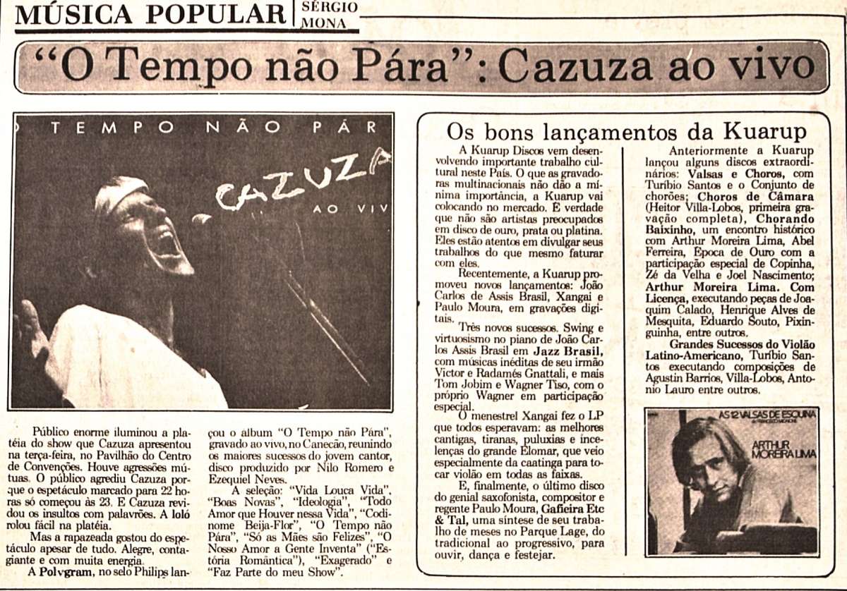 25 anos da morte de Cazuza último show foi em Pernambuco e acabou em confusão. Relembre Viver