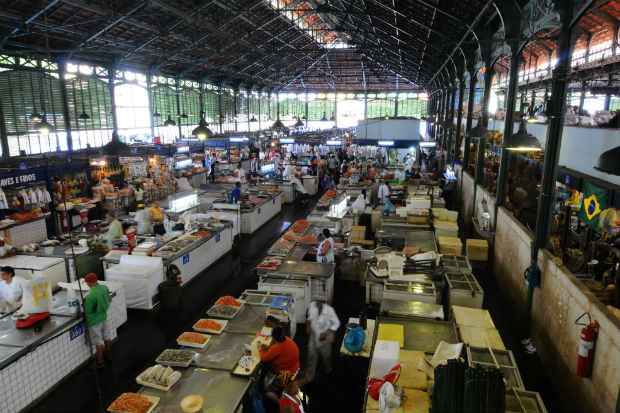 Estrutura de ferro do Mercado de So Jos  um dos seus diferenciais. Foto: Alcione Ferreira/DP/DA Press