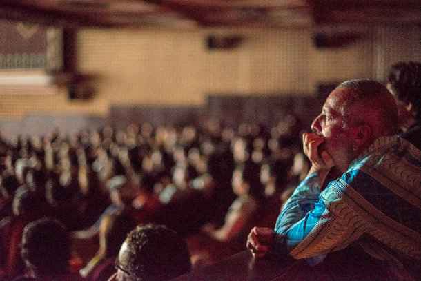 Lrio em uma sesso lotada de Sangue Azul no Cinema So Luiz. Foto: Victor Juc/ Festival Janela/ Divulgao