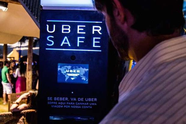 Caso o resultado for acima do permitido, um Uber  chamado para levar o usurio em segurana para casa gratuitamente. Foto: Uber/Divulgao 