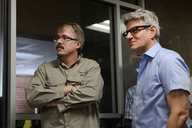 Vince Gilligan (esquerda), produtor e criador da srie. Foto: AMC/Divulgao