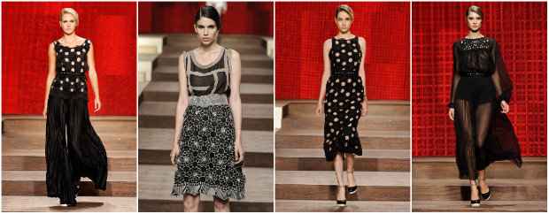 Preto e branco deram o tom do desfile. Fotos: Aurea Prates/Divulgação oficial Preto e branco deram o tom do desfile. Fotos: Aurea Prates/Divulgação oficial