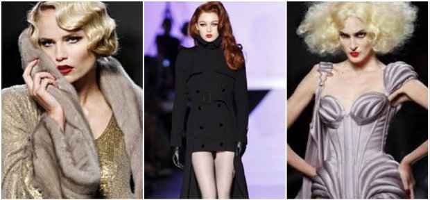 Gaultier se inspirou em divas, especialmente em Micheline Presle. Fotos: gaultier.com/Reprodução Gaultier se inspirou em divas, especialmente em Micheline Presle. Fotos: gaultier.com/Reprodução
