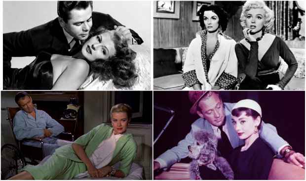 Gilda, Eles preferem as loiras, Janela indiscreta e Sabrina encabeçam a lista. Fotos: Divulgação Gilda, Eles preferem as loiras, Janela indiscreta e Sabrina encabeçam a lista. Fotos: Divulgação