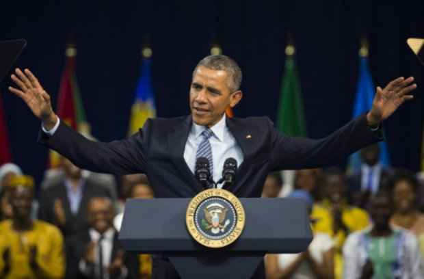 O presidente Barack Obama discursa durante o Young Africans Leadres Initiative, em Washington, DC. (Foto: Jim Watson/AFP Photo)