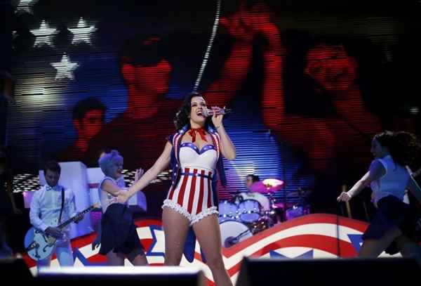 Cantora Katy Perry  uma das principais atraes do festival. Foto: Divulgao