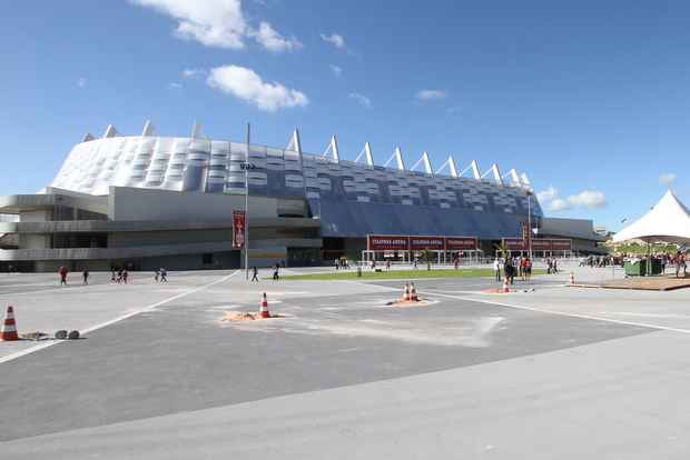 Estádio foi projetado para a Copa do Mundo de 2014 e fica na cidade de São Lourenço da Mata, no Grande Recife. Foto: Edvaldo Rodrigues/DP/D.A. Press