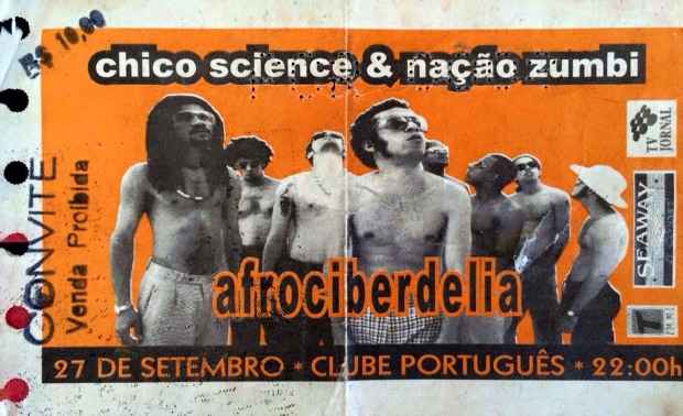 O ingresso do show histrico em 1996, o ltimo com Chico no Recife. Foto: Reproduo da internet