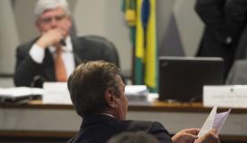 Rodrigo Janot, indicado para ser reconduzido ao cargo de procurador-geral da Repblica, respondeu s perguntas do senador Fernando Collor. Foto: Marcelo Camargo/Agncia Brasil